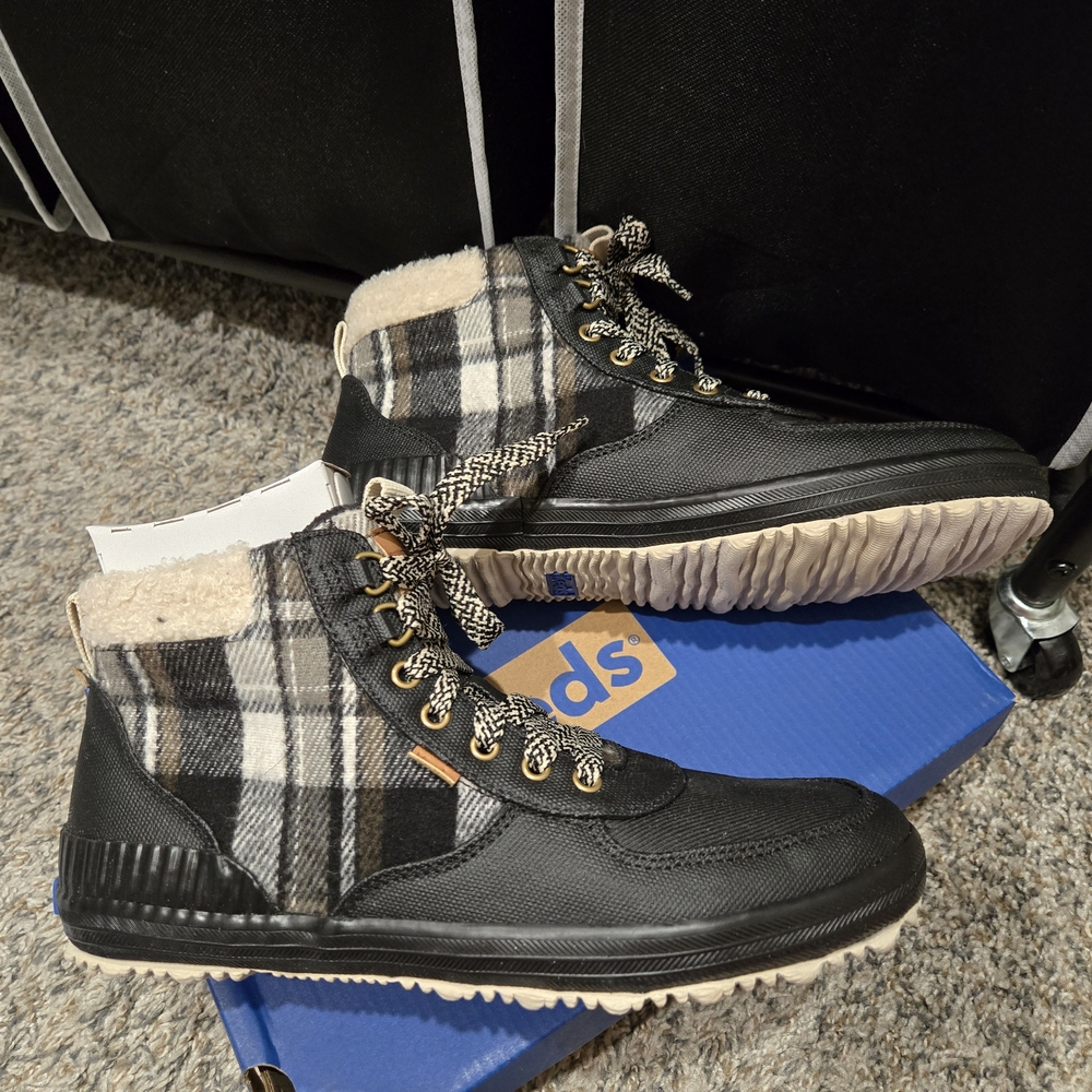 Keds Plaid High-Top Sneakers